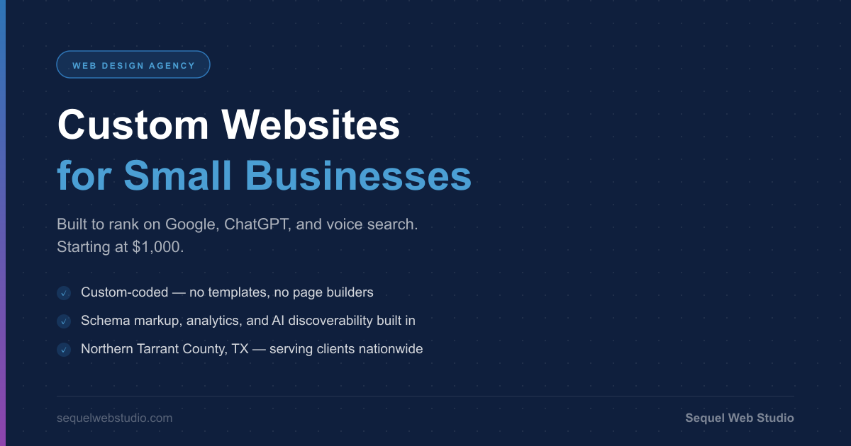 Sequel Web Studio — AI Search Visibility for Small Businesses